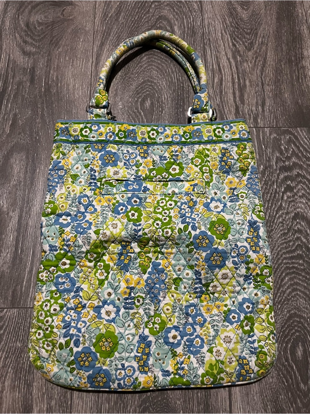Vera Bradley Blue, Green & Yellow Quilted Floral